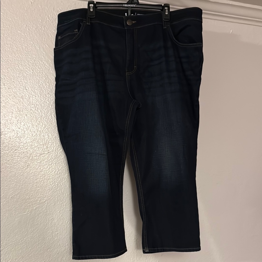 Lee Blue Ankle Cropped Jeans Classic Denim